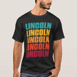 Lincoln Nebraska Souvenir Retro Vintage Lincoln T-shirt