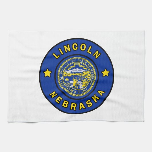 Lincoln Nebraska Theedoek (Horizontaal)