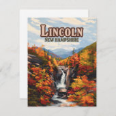 Lincoln New Hampshire Franconia Herfsten Herfst Ka (Voorkant / Achterkant)