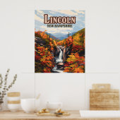 Lincoln New Hampshire Franconia Herfsten Herfst Poster (Keuken)