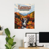 Lincoln New Hampshire Franconia Herfsten Herfst Poster (Thuiskantoor)
