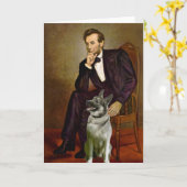 Lincoln - Noorse Elkhound Kaart (Gele Bloem)