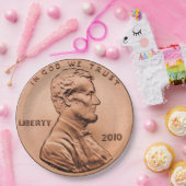 Lincoln Penny Papieren Bordje (Feest)
