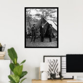 Lincoln, Pinkerton en McClernand 1862 Poster (Thuiskantoor)