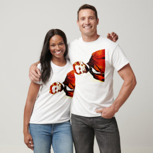 Lincoln Pop Art gekleurd Zijportret T-shirt