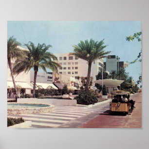 Lincoln Road Mall, Miami Beach, Florida,  Poster