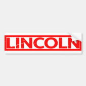 Lincoln Stamp Bumpersticker (Voorkant)