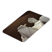 Lincoln-standbeeld, inscriptie, Lincoln Memorial Magneet (Linkerzijde)