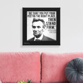 Lincoln & Tenez Bon Citation Impression sur Toile (Insitu(Salon))