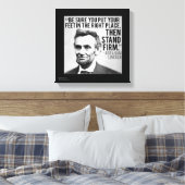 Lincoln & Tenez Bon Citation Impression sur Toile (Insitu(Chambre))