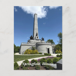 Lincoln Tomb in Springfield, Illinois Feestdagenkaart