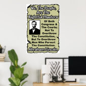 Lincoln: Wij het volk! Poster (Thuiskantoor)