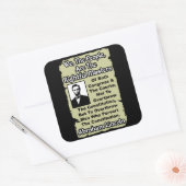 Lincoln: Wij het volk! Vierkante Sticker (Envelop)