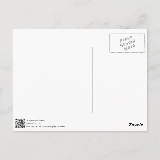 Lincolnshire Angleterre Ancienne Carte Antique (Dos)