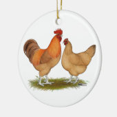 Lincolnshire Buff Chickens Keramisch Ornament (Links)
