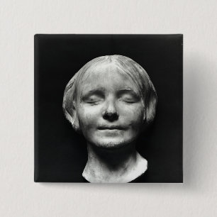 L'Inconnue de la Seine' Vierkante Button 5,1 Cm