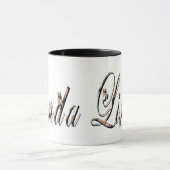 Linda, Nom, Logo, Mug Combo Noir. (Centre)