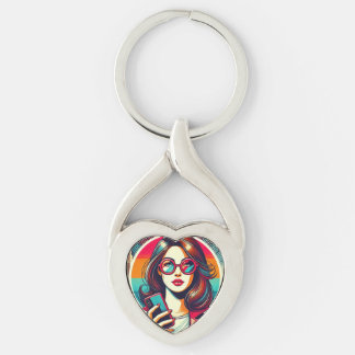 Linda Roberts noemt oplichters Metal Heart Keychai Sleutelhanger