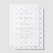 Linda Simple Modern Wedding Save the Date Vellum Uitnodigingen (Offset (Uitnodiging))