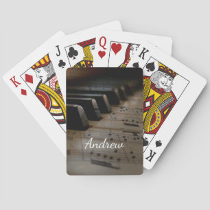 Linda T (1) Antiek muziek Piano Keys Pokerkaarten