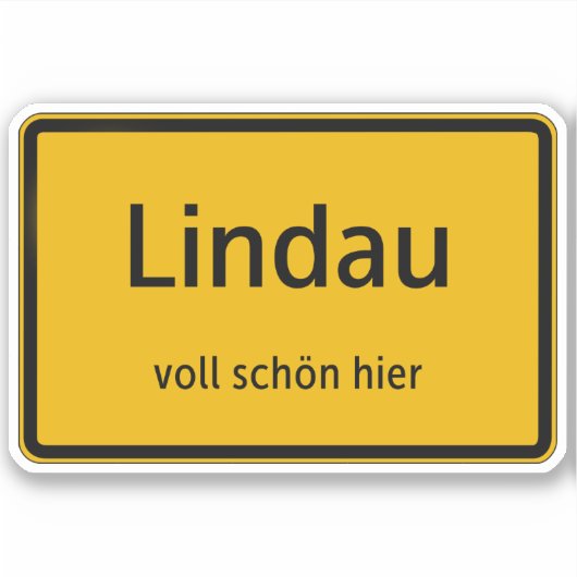 Lindau Autocollant Sticker Auto (Devant)