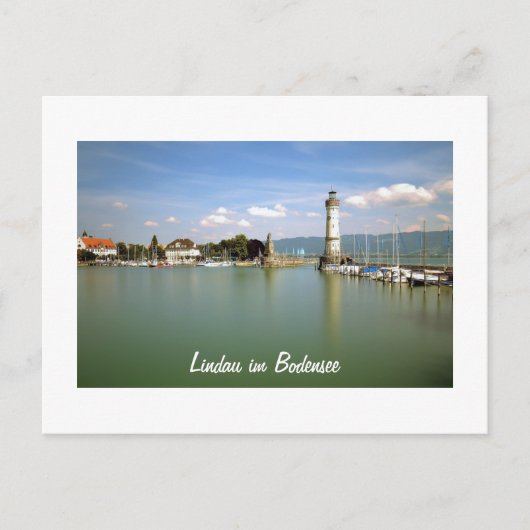Lindau im Bodensee in Duitsland - Briefkaart (Voorkant)