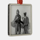 Lindbergh en Wright - Wrecked Plane Metalen Ornament (Rechts)