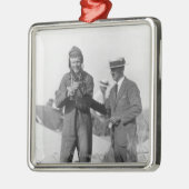 Lindbergh en Wright - Wrecked Plane Metalen Ornament (Links)