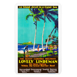 Lindeman Island Poster Flexible Photo Magnet Magneet