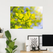 Linden Leaves Poster (Thuiskantoor)