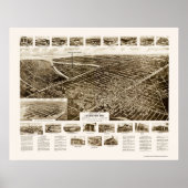 Lindenhurst, NY Panoramic Map - 1926 Poster (Voorkant)