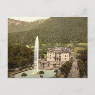 Linderhof Castle, Beieren, Duitsland Briefkaart