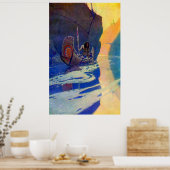 L'Indien dans sa solitude NC Wyeth 1907 Poster (Cuisine)