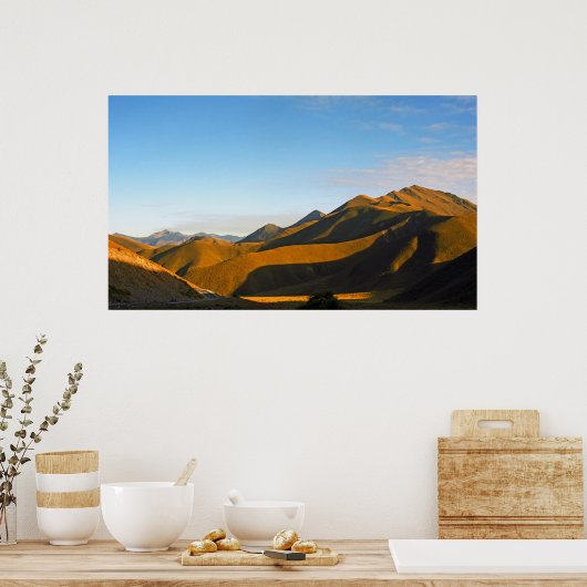 Lindis Pass Evening Poster (Keuken)