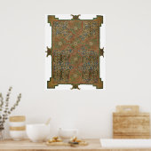 Lindisfarne Celtic Cross Poster (Keuken)