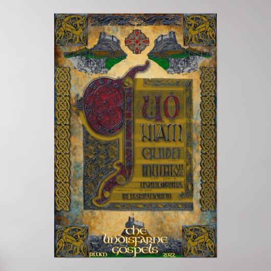 Lindisfarne Gospels Poster (Voorkant)