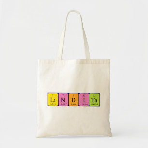 Lindita nom de table périodique sac fourre-tout