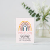 Lindo Arcoiris Boho Acuarela Multicolor Informatiekaartje (Staand voorkant)