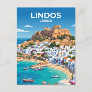Lindos Griekenland Briefkaart