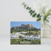 Lindos, île de Rhodes, Grèce Carte postale (Debout devant)