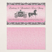 Lindsay & Brandon Rose & Carriage Mariage Design (Devant & derrière)