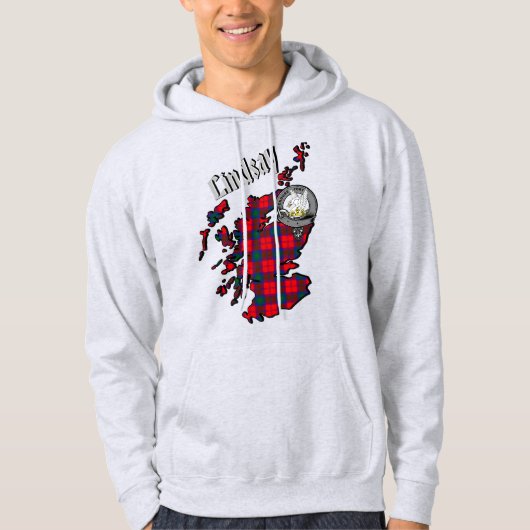 Lindsay Clan Badge Hoodie (Voorkant)