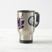 Lindsay Clan Badge & Tartan Travel Mug (Devant droit)