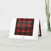 Lindsay Clan Balcarres House Carte de voeux pliée (Dos)