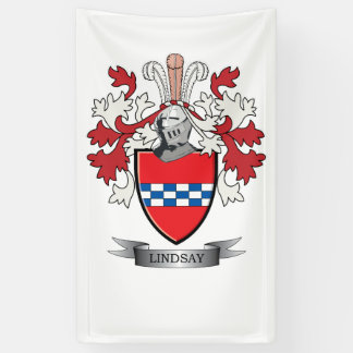Lindsay Family Crest en Lindsay Coat of Arms Spandoek
