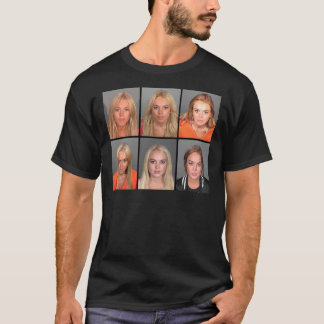 LINDSAY LOHAN MUGSHOTS Poster T-shirt