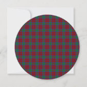 Lindsay Scottish Mariage Round Invitation (Dos)