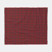 Lindsay tartan red green plaid fleece deken (Voorkant (Horizontaal))