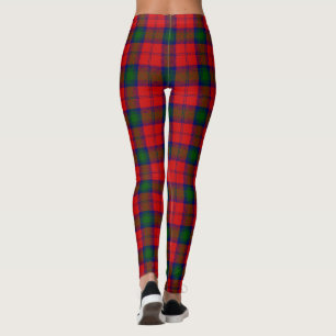 Lindsay tartan red green plaid leggings