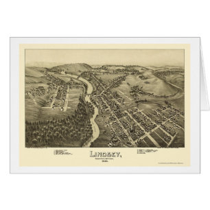 Lindsey, carte panoramique de PA - 1895